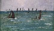 Edouard Manet Bateaux en Mer, Golfe de Gascogne painting